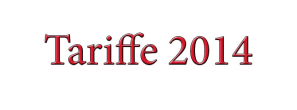 TARIFFE 2014